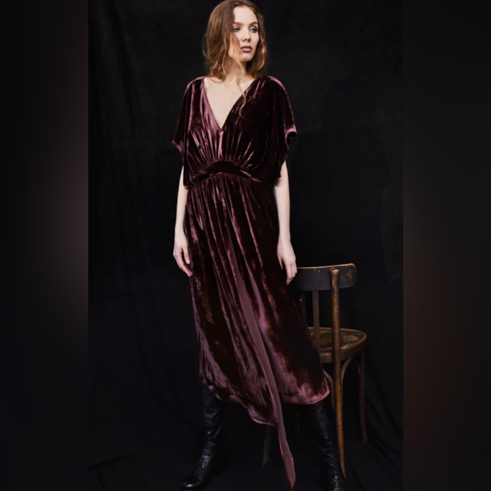 HARSHMAN VELVET DEIMANTE DRESS